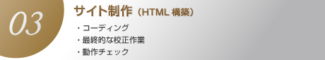 サイト制作（HTML構築）